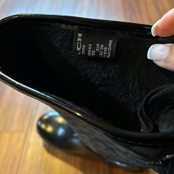 Coach Lace Up Rainboots size 6 - Picture 3 of 3